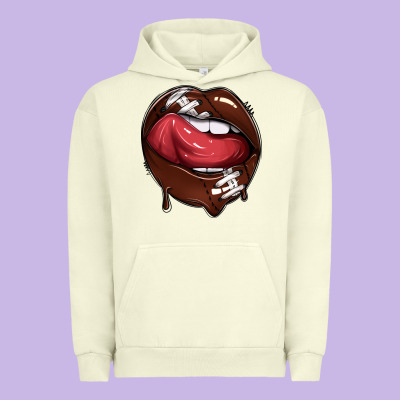 Urban Hoodie sports lips american football