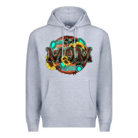 Heather Grey western mom Premium Hoodie - Zillion Design Studio