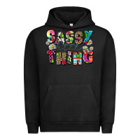 Pigment Black sassy little thing Urban Hoodie - Zillion Design Studio