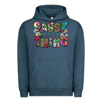 Pigment Midnight Navy sassy little thing Urban Hoodie - Zillion Design Studio
