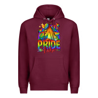 Burgundy pride tribe lgbtq Premium Hoodie - texasbilliewilder