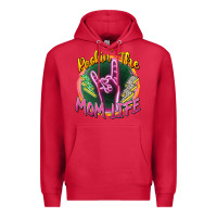 Cardinal rockin' the mom life Premium Hoodie - Zillion Design Studio