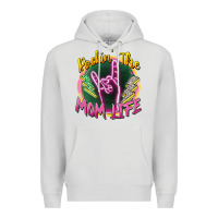 Dove Grey rockin' the mom life Premium Hoodie - Zillion Design Studio