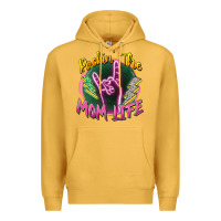 Mustard rockin' the mom life Premium Hoodie - Zillion Design Studio