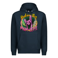Navy rockin' the mom life Premium Hoodie - Zillion Design Studio