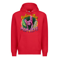 Red rockin' the mom life Premium Hoodie - Zillion Design Studio