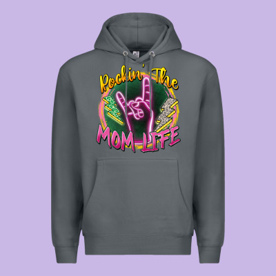 Rockin' The Mom Life Premium Hoodie Designed By Zillion Design Studio