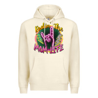 Sandshell rockin' the mom life Premium Hoodie - Zillion Design Studio