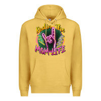 Antique Gold rockin' the mom life Premium Hoodie - Zillion Design Studio