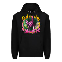 Black rockin' the mom life Premium Hoodie - Zillion Design Studio