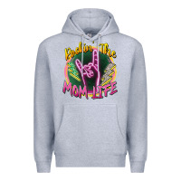 Heather Grey rockin' the mom life Premium Hoodie - Zillion Design Studio