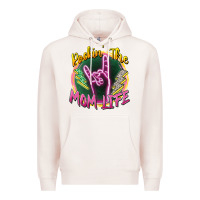Pale Pink rockin' the mom life Premium Hoodie - Zillion Design Studio