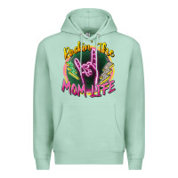 Seafoam rockin' the mom life Premium Hoodie - Zillion Design Studio