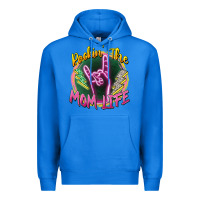 True Royal rockin' the mom life Premium Hoodie - Zillion Design Studio