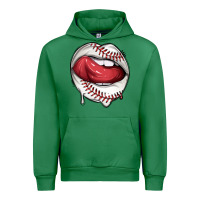 Emerald sports lips baseball Urban Hoodie - texasbilliewilder