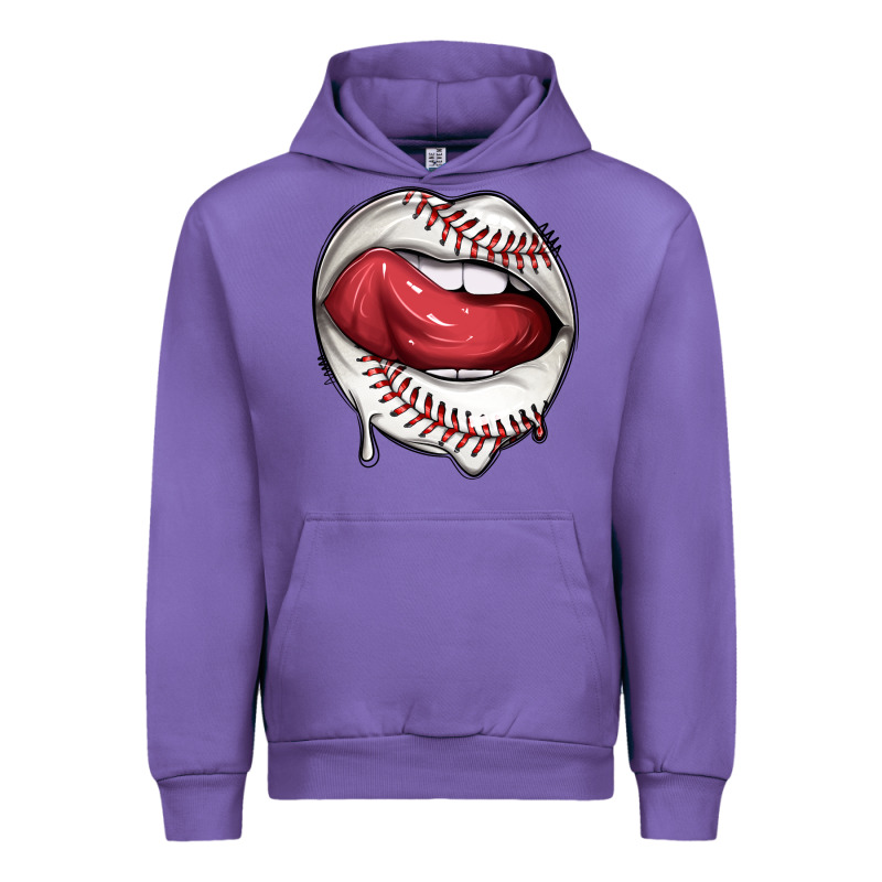 Sports Lips Baseball Urban Hoodie by texasbilliewilder | Teevron