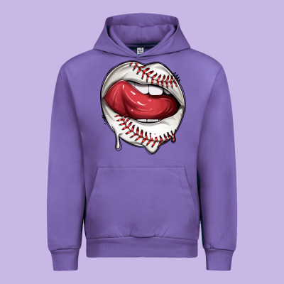 Urban Hoodie sports lips baseball