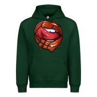 Forest Green sports lips basketball Urban Hoodie - texasbilliewilder