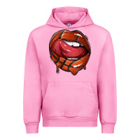 Fuchsia Pink sports lips basketball Urban Hoodie - texasbilliewilder