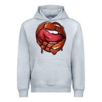 Heather Grey sports lips basketball Urban Hoodie - texasbilliewilder