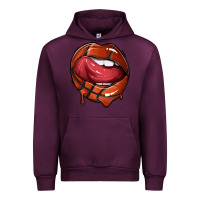 Mauve Wine sports lips basketball Urban Hoodie - texasbilliewilder