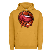 Pigment Peanut Butter sports lips basketball Urban Hoodie - texasbilliewilder