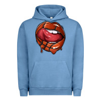 Pigment Pebble Blue sports lips basketball Urban Hoodie - texasbilliewilder
