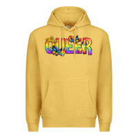 Antique Gold queer pride lgbtq Premium Hoodie - texasbilliewilder