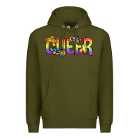 Army Green queer pride lgbtq Premium Hoodie - texasbilliewilder