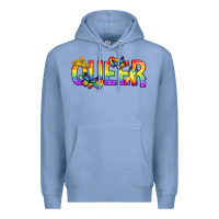 Colony Blue queer pride lgbtq Premium Hoodie - texasbilliewilder