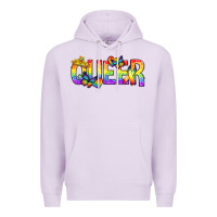 Lilac queer pride lgbtq Premium Hoodie - texasbilliewilder
