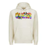 Oatmeal Heather queer pride lgbtq Premium Hoodie - texasbilliewilder