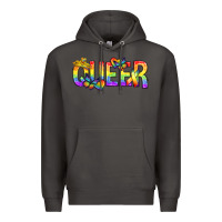 Smoke queer pride lgbtq Premium Hoodie - texasbilliewilder