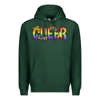 Sports Green queer pride lgbtq Premium Hoodie - texasbilliewilder