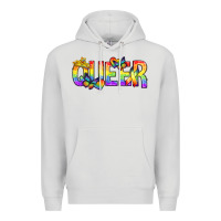 Dove Grey queer pride lgbtq Premium Hoodie - texasbilliewilder