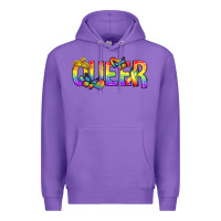 Purple queer pride lgbtq Premium Hoodie - texasbilliewilder