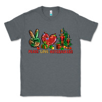 Charcoal Heather Peace Love Nutcrackers Classic Tee - BundleAndBundleShop