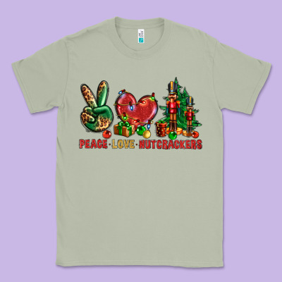 Peace Love Nutcrackers Classic Tee Designed By Bundleandbundleshop
