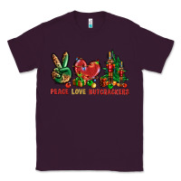 Plum Peace Love Nutcrackers Classic Tee - BundleAndBundleShop