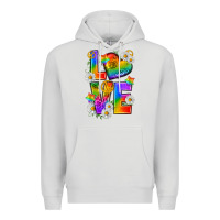Dove Grey pride love Premium Hoodie - texasbilliewilder