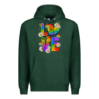 Sports Green pride love Premium Hoodie - texasbilliewilder