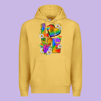 Pride Love Premium Hoodie Designed By Texasbilliewilder