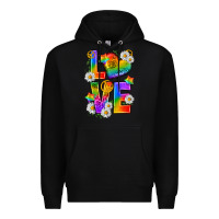 Black pride love Premium Hoodie - texasbilliewilder