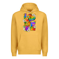 Mustard pride love Premium Hoodie - texasbilliewilder