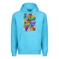Ocean Blue pride love Premium Hoodie - texasbilliewilder
