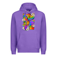 Purple pride love Premium Hoodie - texasbilliewilder