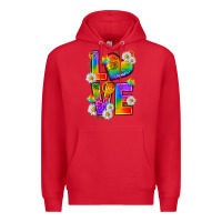 Red pride love Premium Hoodie - texasbilliewilder