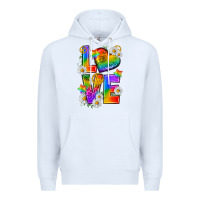 White pride love Premium Hoodie - texasbilliewilder