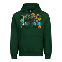 Forest Green i'm sorry for the mean hurtful things i said Urban Hoodie - Zillion Design Studio