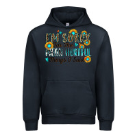 Navy i'm sorry for the mean hurtful things i said Urban Hoodie - Zillion Design Studio